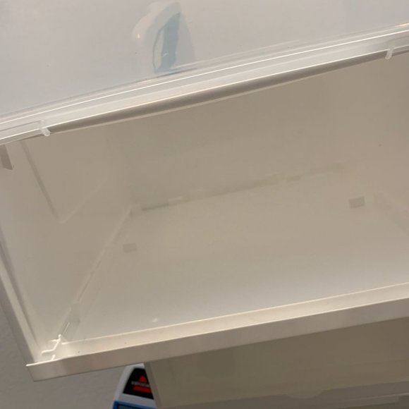 Shoe Storage Box Wide White Front Entry - Picture 6 of 7